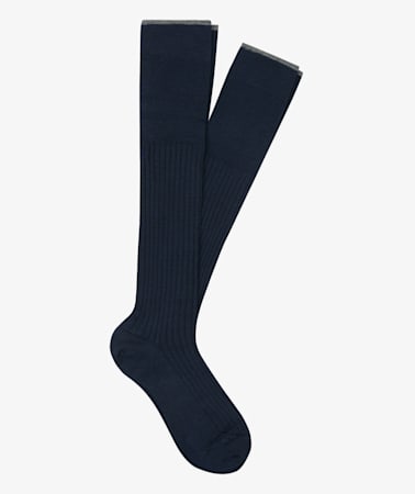 Navy Knee High 2-pack Socks Jort