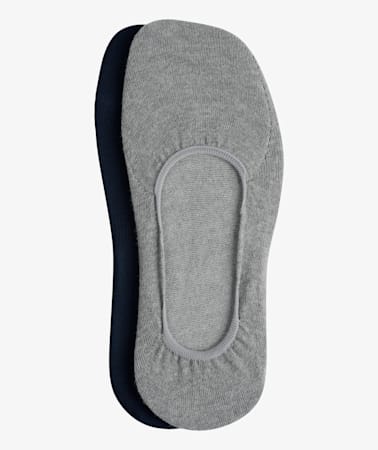 Blue and Grey 4 pack liner Socks