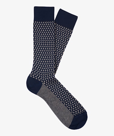 Navy Long length Socks