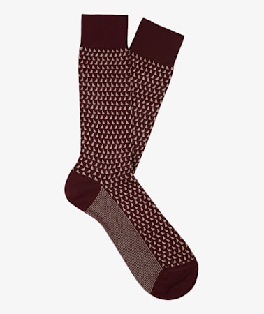 Burgundy Long length Socks