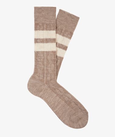 Brown Long length Socks