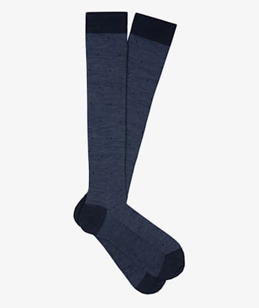 Navy Long length Socks