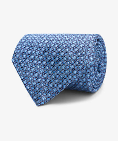 Blue Flower Tie
