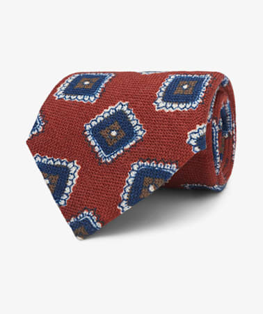 Orange Graphic Tie