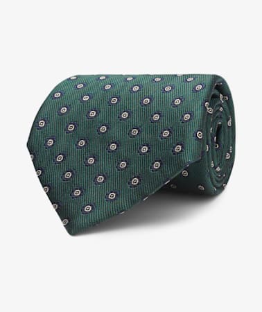 Green Flower Tie