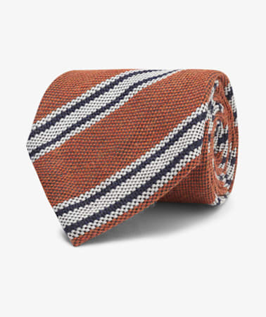 Orange Stripe Tie