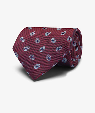 Burgundy Paisley Tie