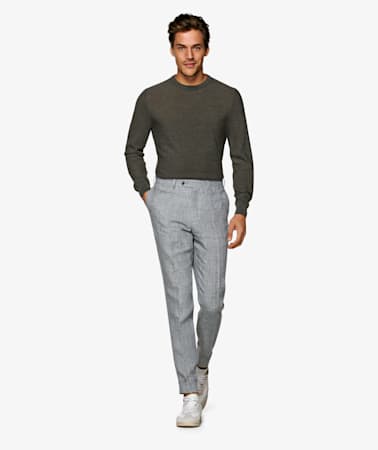 Light Grey Soho Trousers