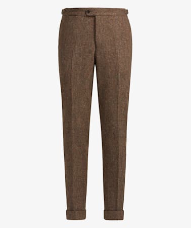 Jort Brown Bolton Fishtail Trousers