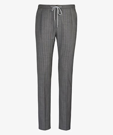 Mid Grey Ames Pleat Trousers