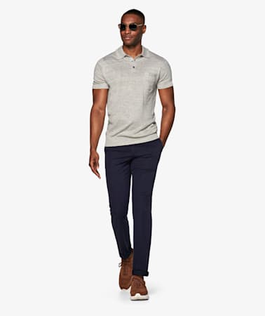 Navy Porto Trousers