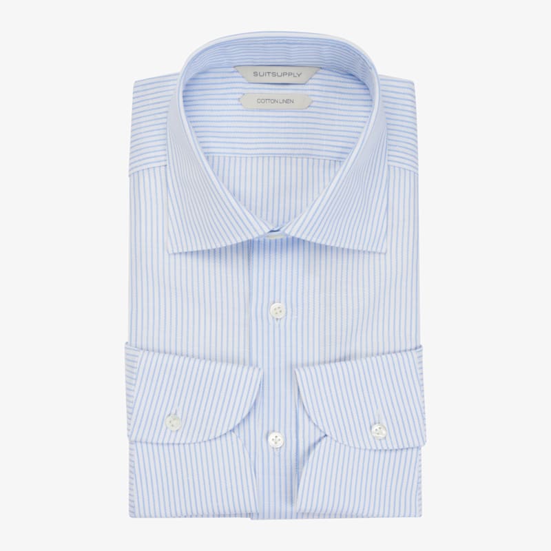 Light_Blue_Stripe_Shirt_Single_Cuff_H5982BU