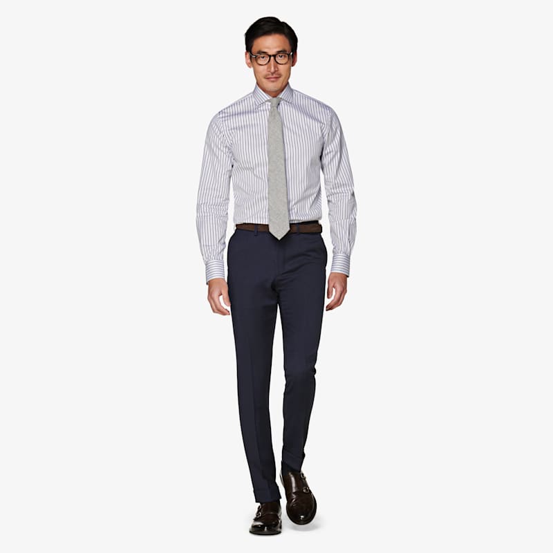 Navy_Stripe_Twill_Shirt_Single_Cuff_H6052U