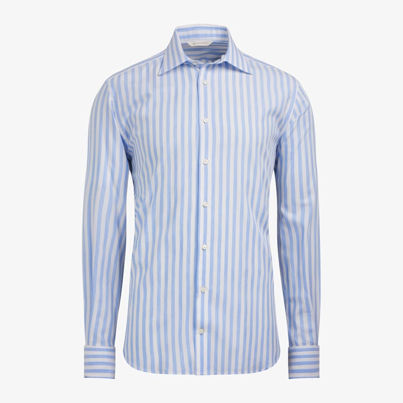 Light Blue Stripe Shirt Single Cuff H6144 | Suitsupply Online Store