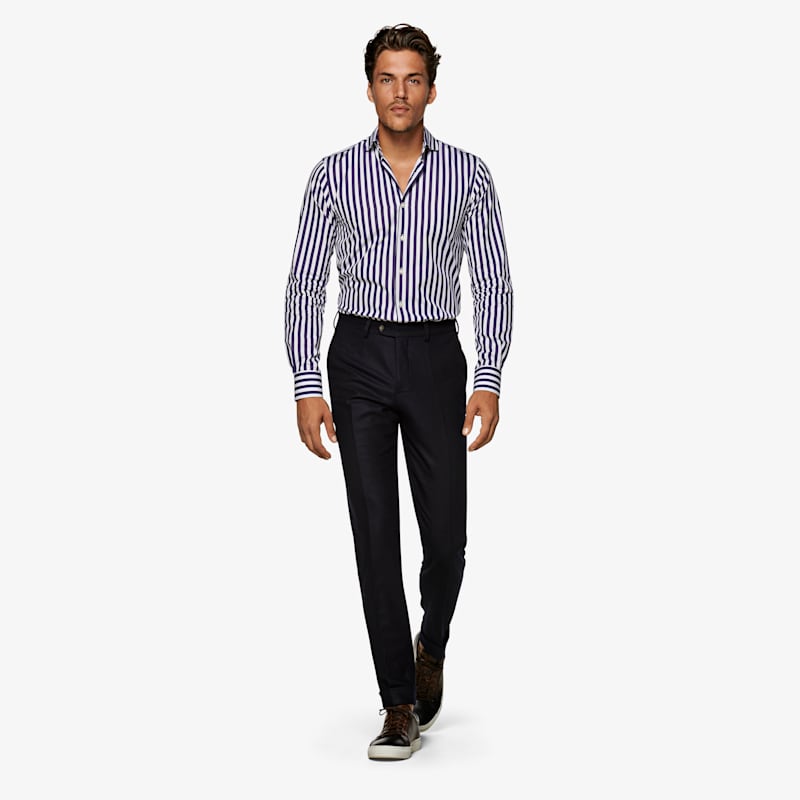 Navy_Stripe_Shirt_Single_Cuff_H6148ESF