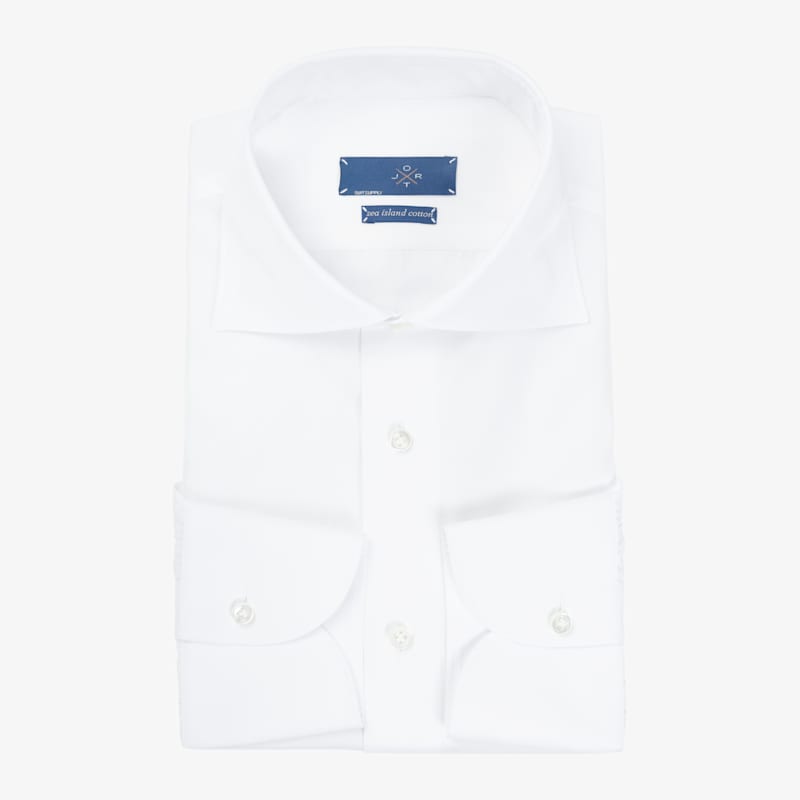 Jort_White_Sea_Island_Cotton_Shirt_Single_Cuff_SH118B-J