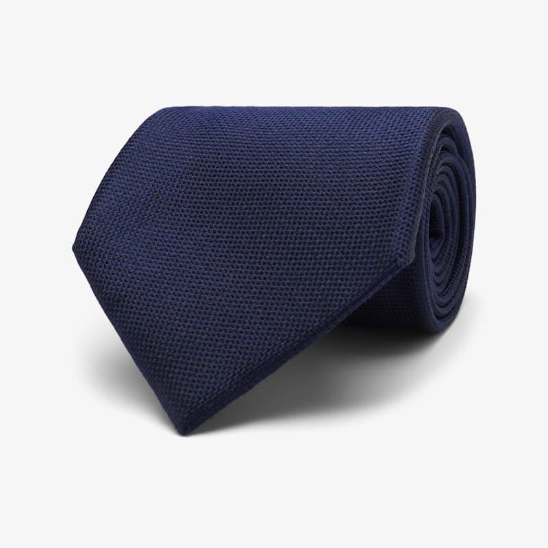 corbatas azul marino