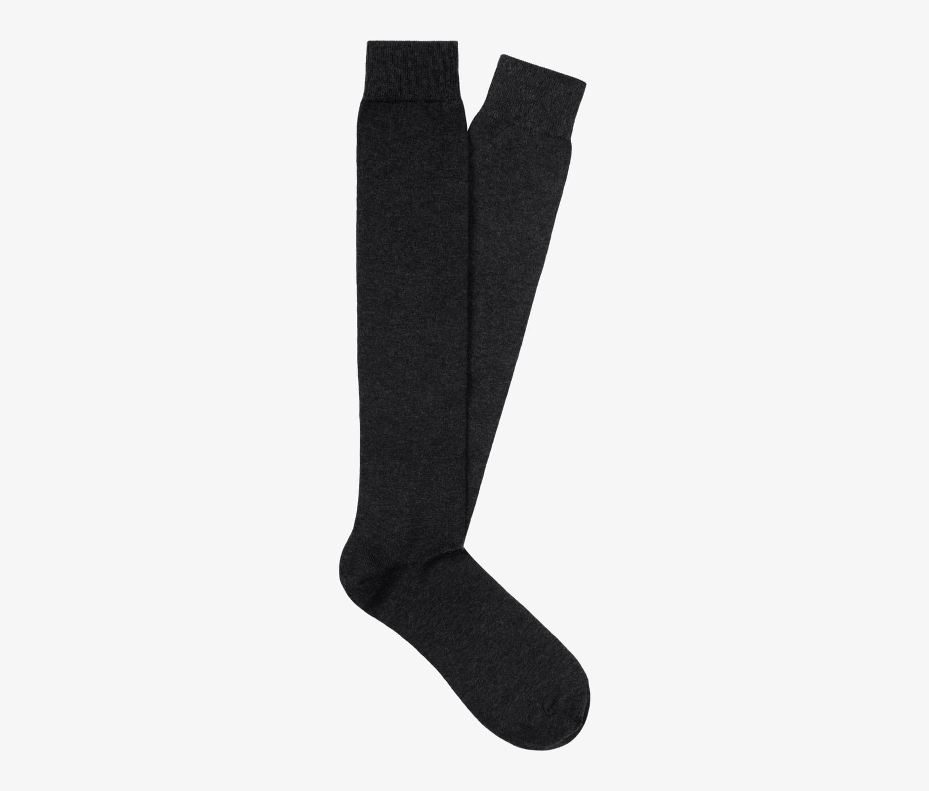 black and grey knee high socks