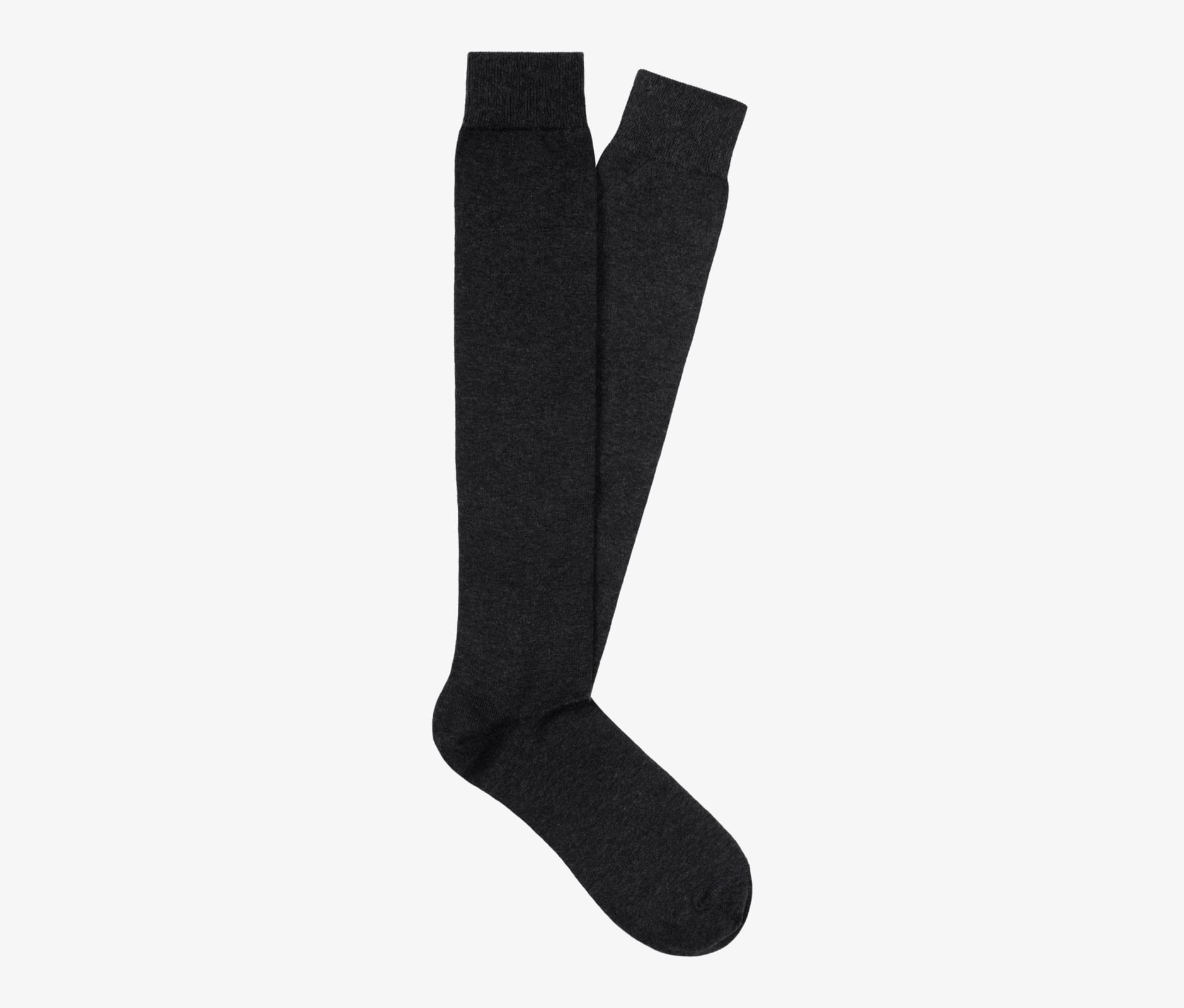 Dark Grey Knee High Socks O607 | Suitsupply Online Store