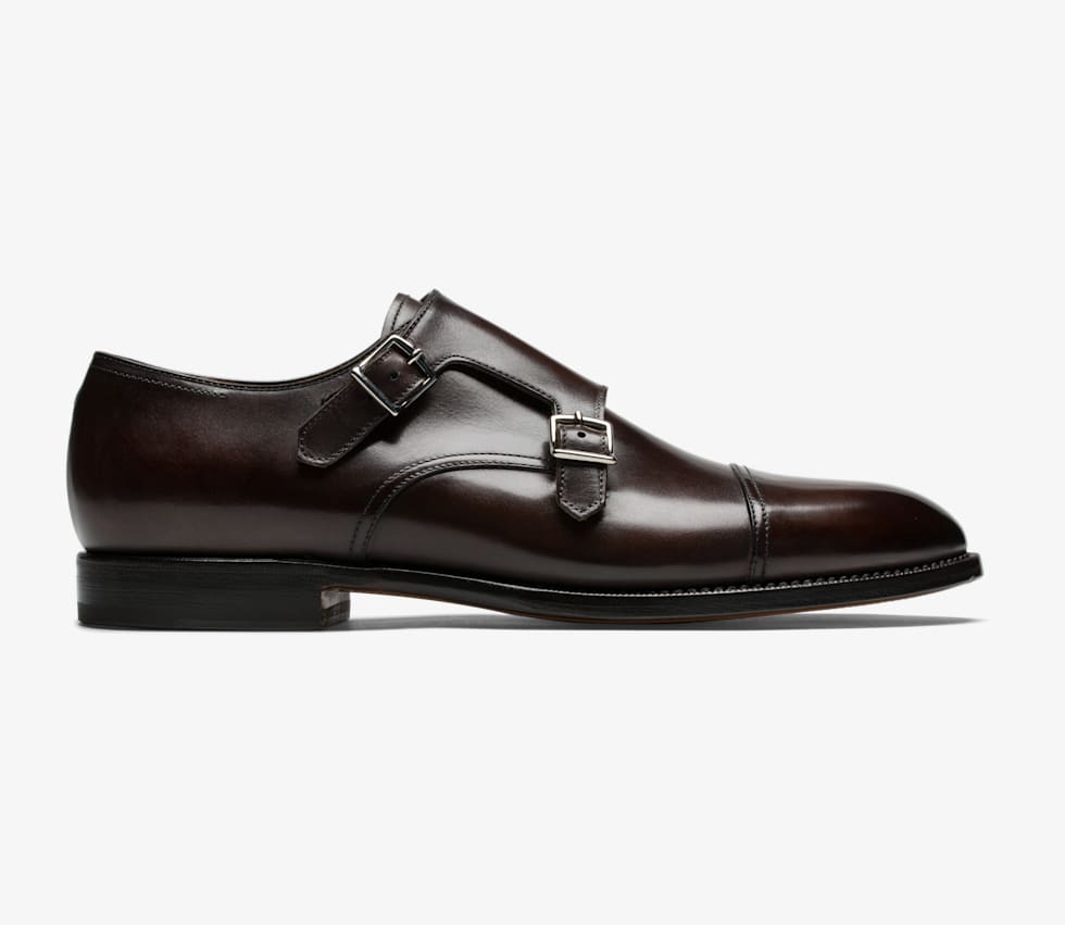 Dark Brown Double Monk Strap Fw169131 | Suitsupply Online Store
