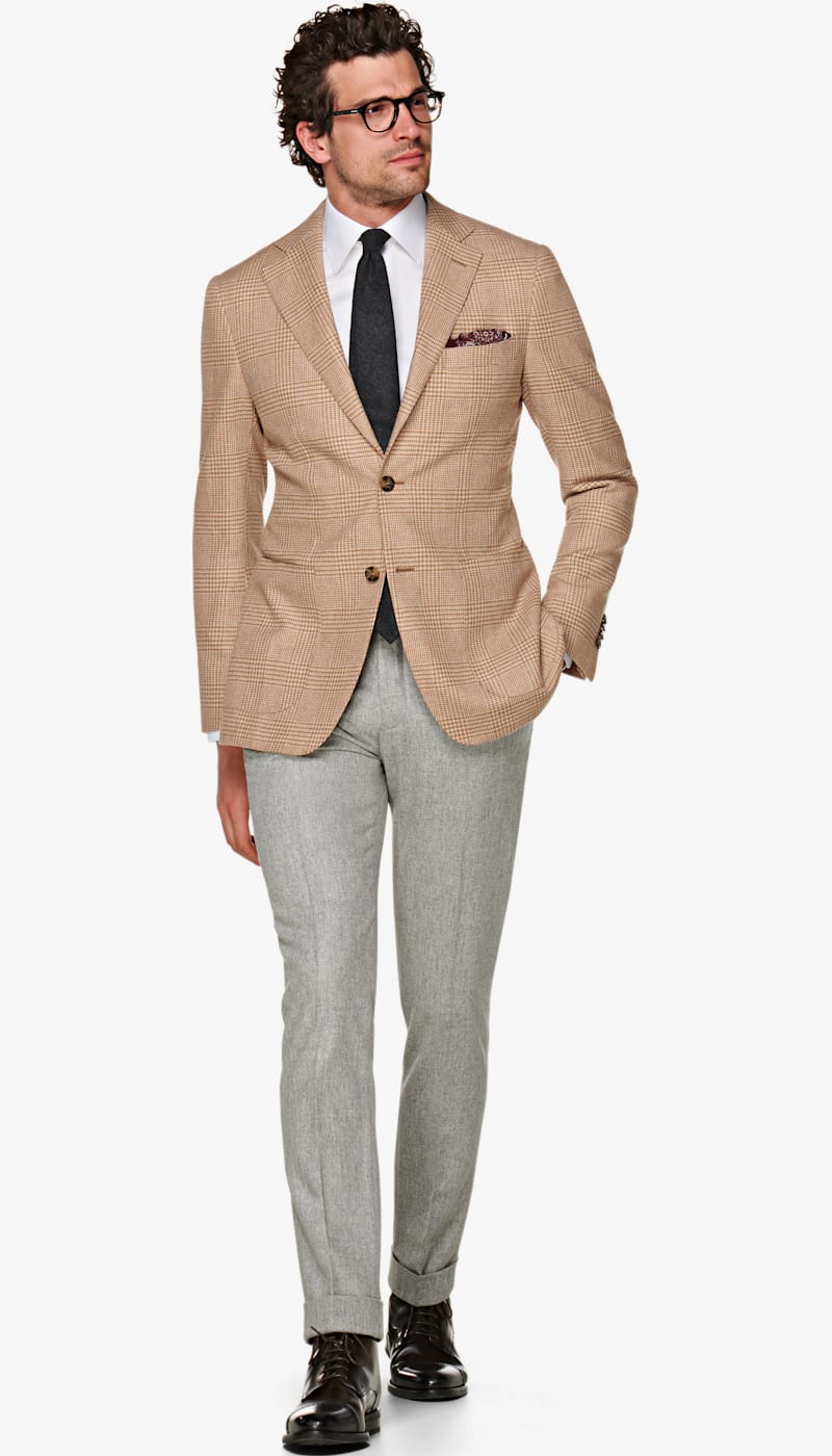 Jacket_Light_Brown_Check_Havana_C1481