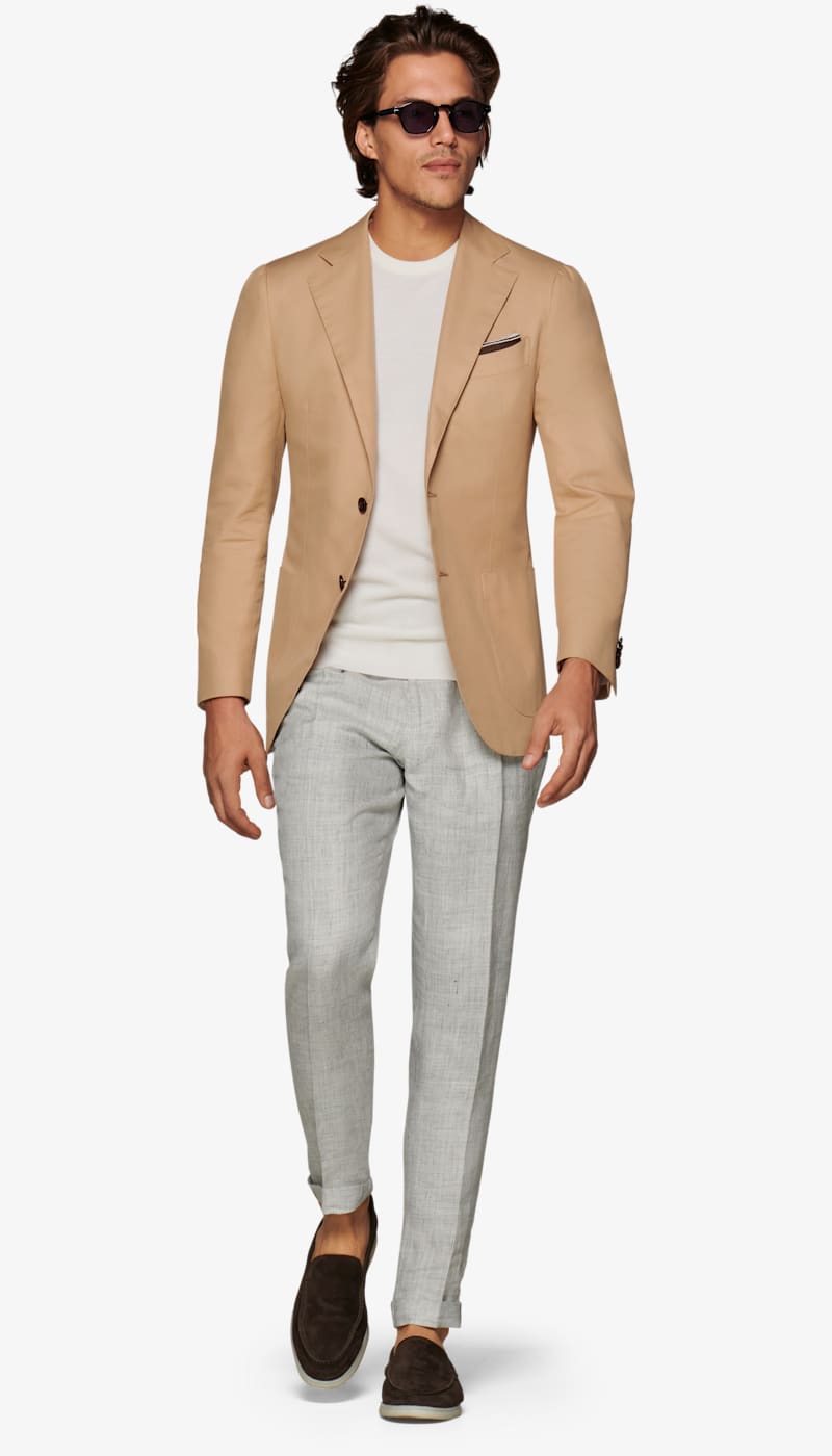 Jacket_Camel_Plain_Jort_C6100I