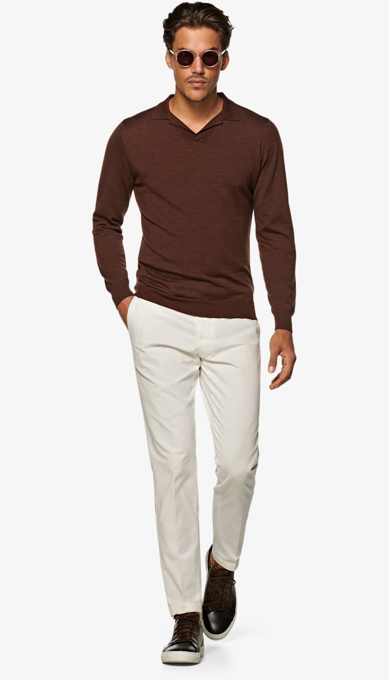 Brown_Long_Sleeve_Camp_Polo_SW1005
