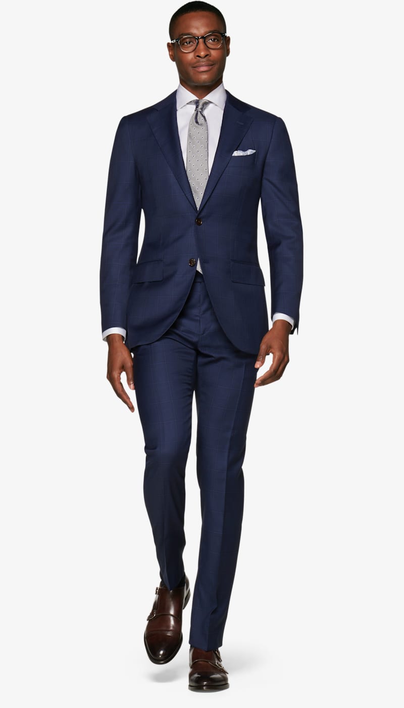 Suit_Navy_Check_Lazio_P6001I