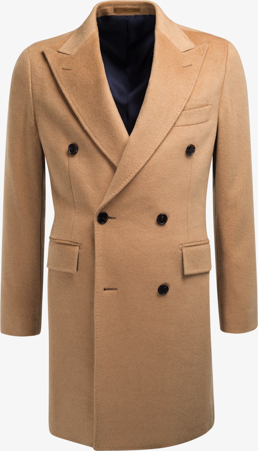 camel single breasted formal coat