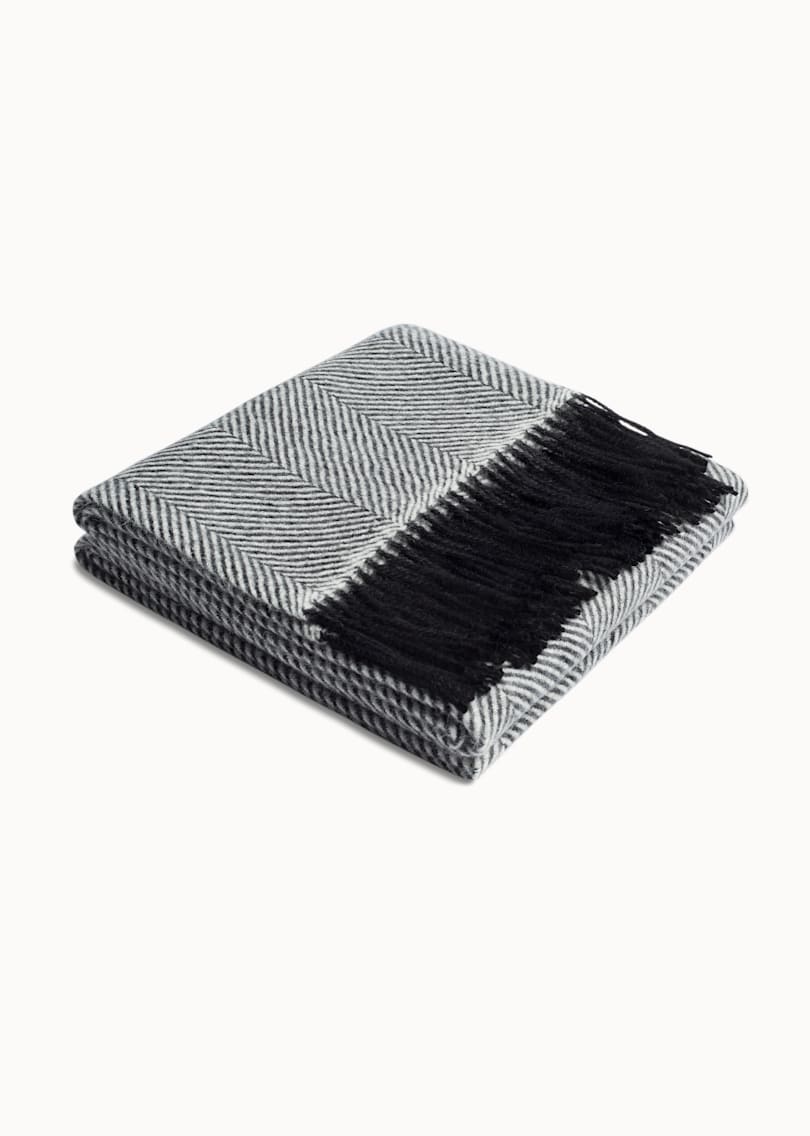 Grey Herringbone Scarf