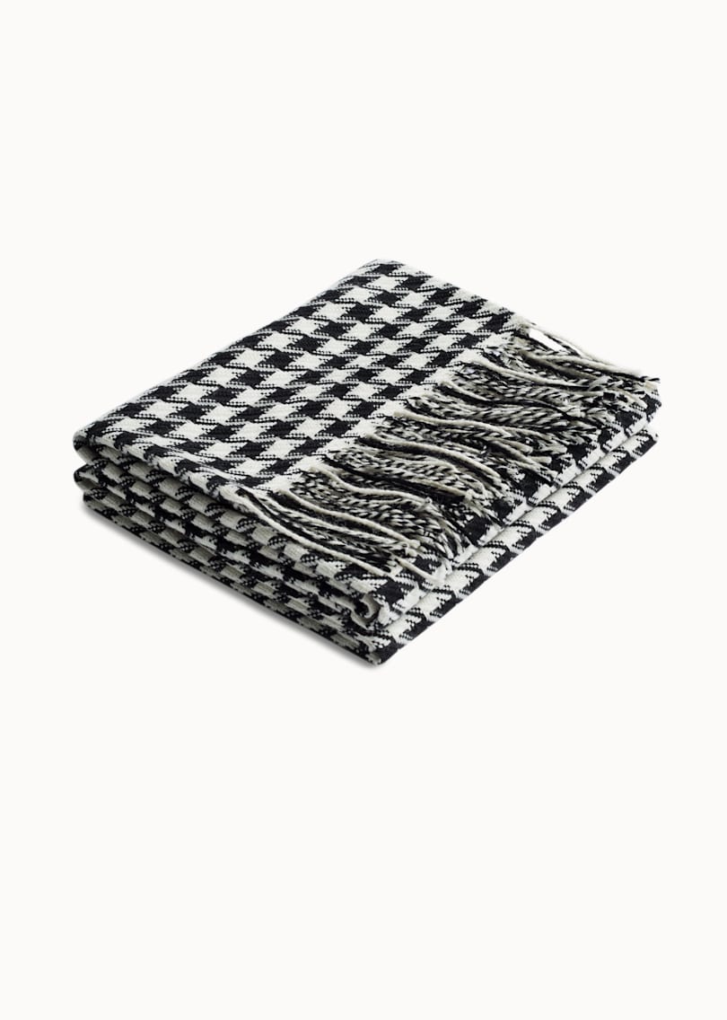 Black Houndstooth Scarf