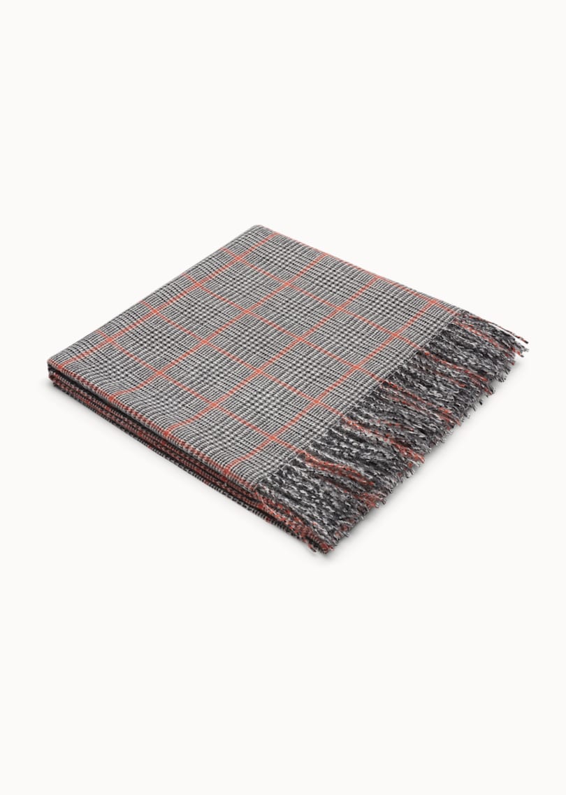 Black & White Check Scarf