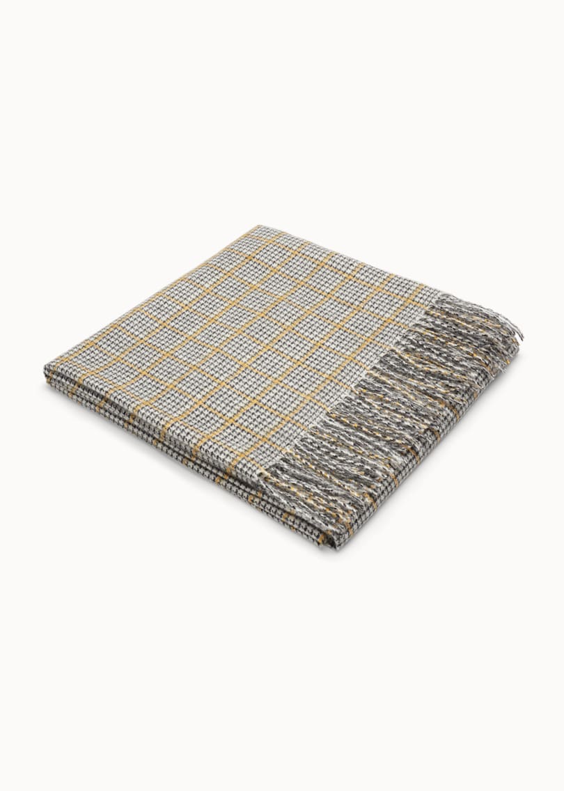 Yellow Checked Scarf