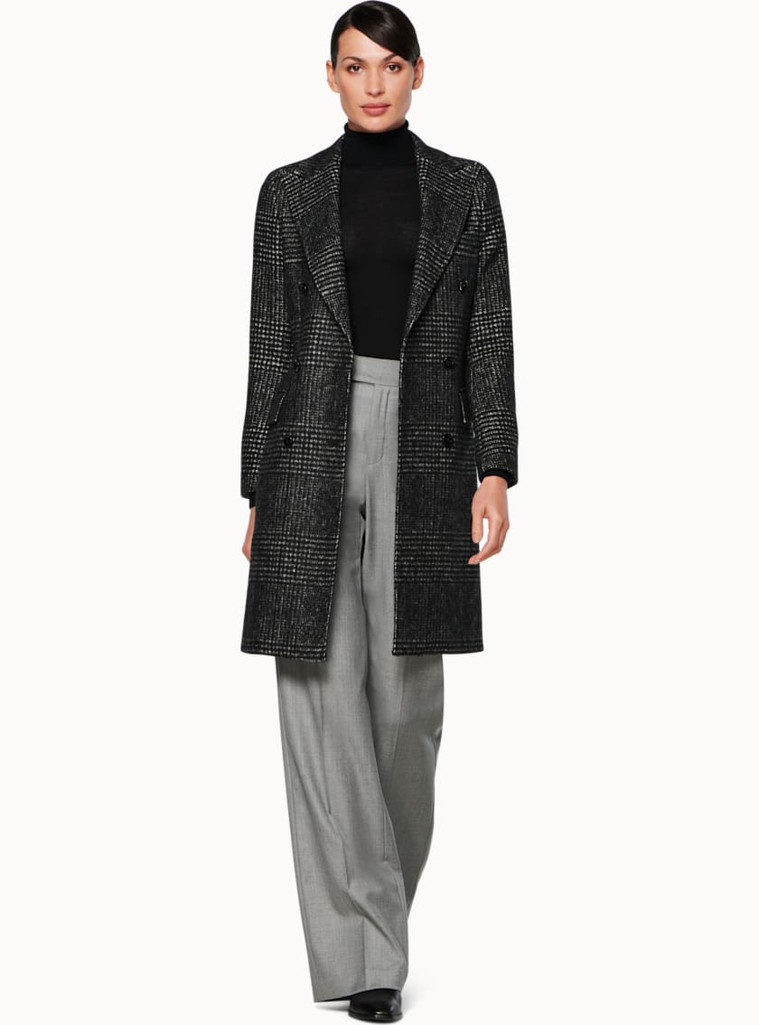Ben Grey Checked Coat