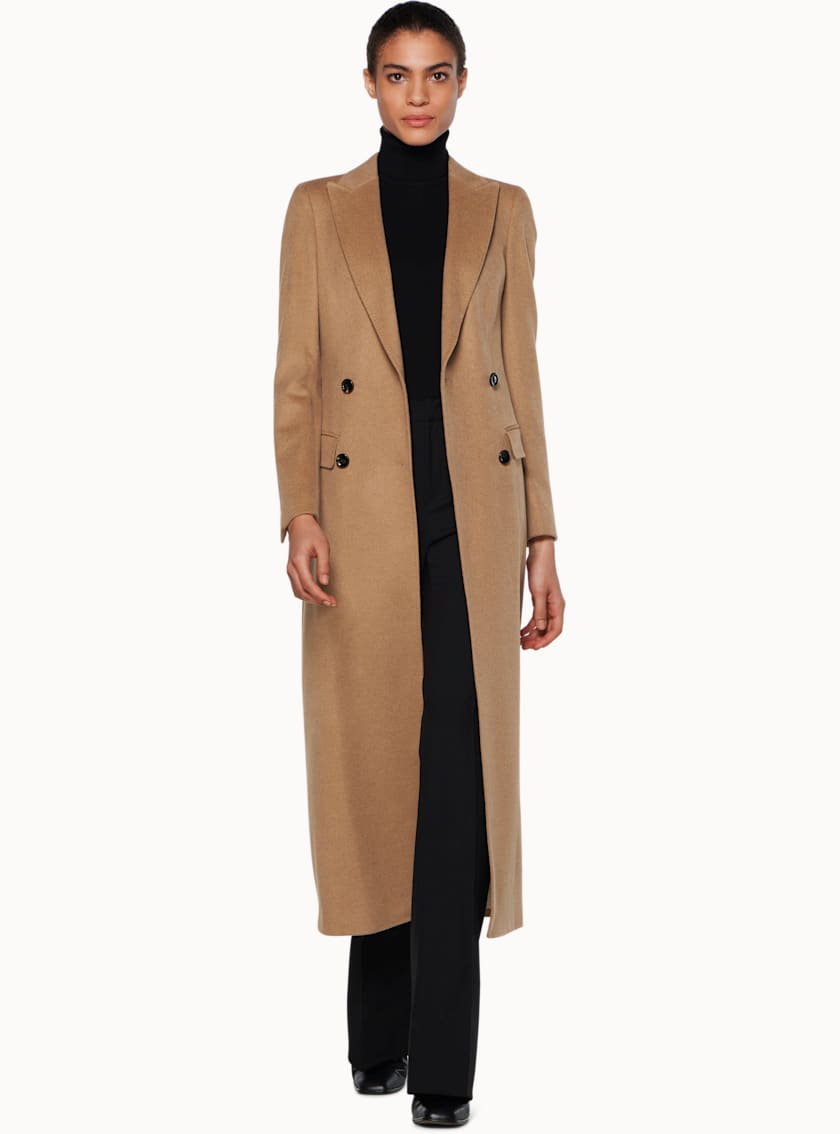 Anna Camel Double Breasted Coat