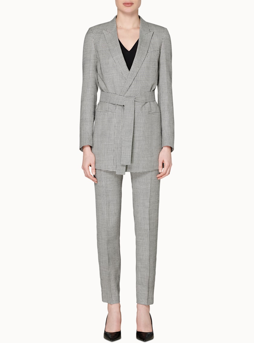 Tory Black & White Houndstooth Suit