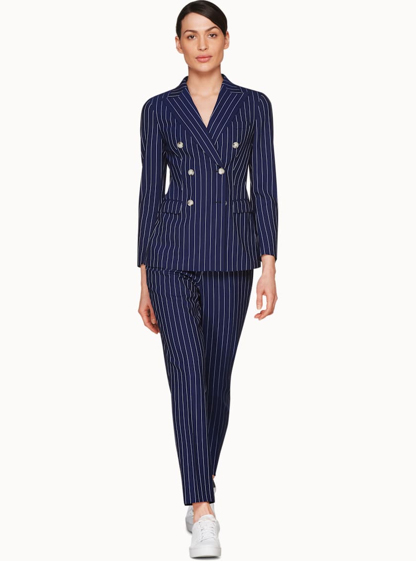 Cameron Blue Striped Suit