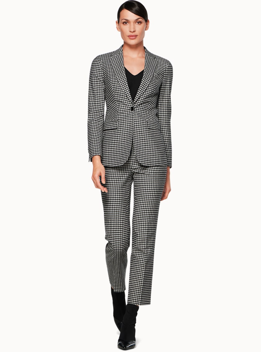 Cameron Black & White Checked Suit