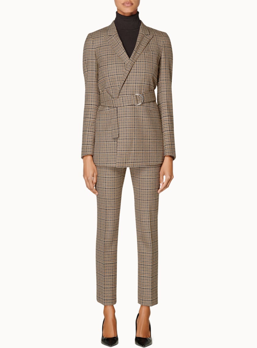 Tory Brown Houndstooth Suit
