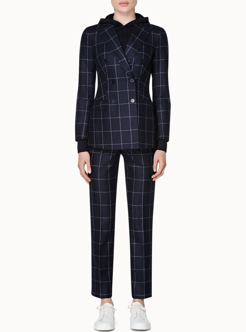 Cameron Navy Windowpane Suit