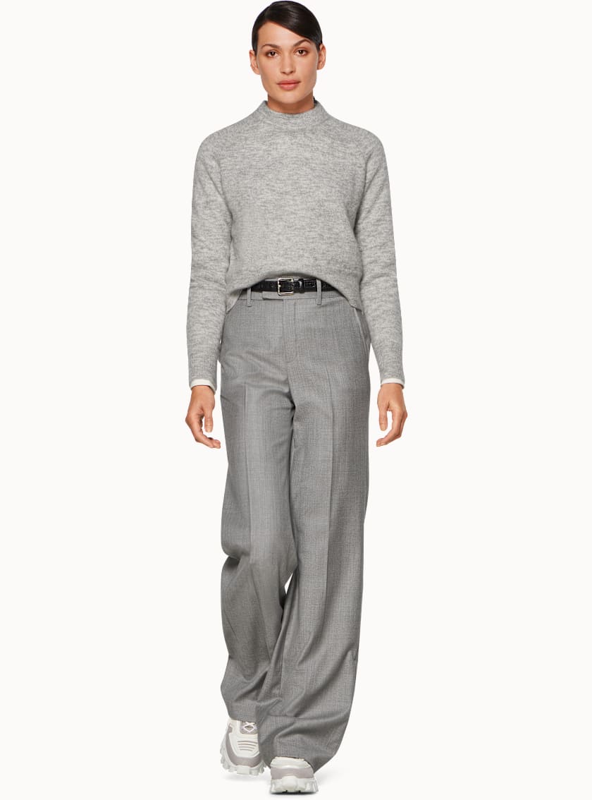 Morris Light Grey Crew Neck