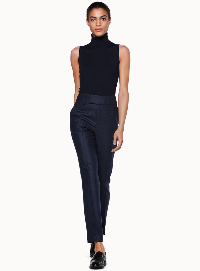 Haze Navy Sleeveless Turtleneck