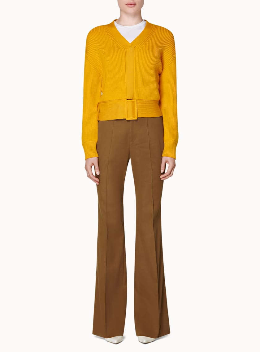 Cora Yellow Knitted Bomber