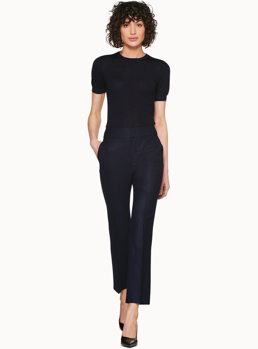 Bodil Navy Crew Neck