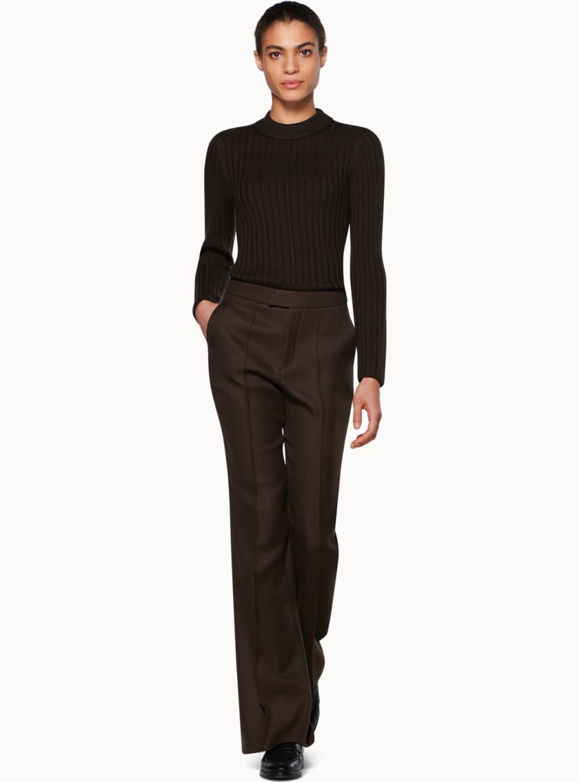 Elfin Chocolate Mock Neck