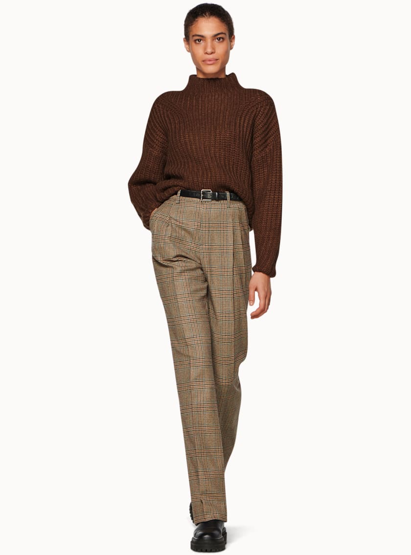 Elodie Tobacco Mock Neck