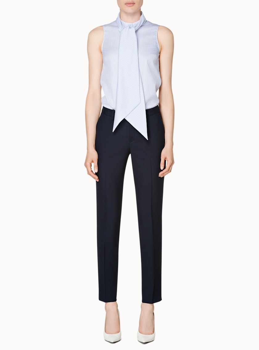 Asher Blue & White Striped Shirt