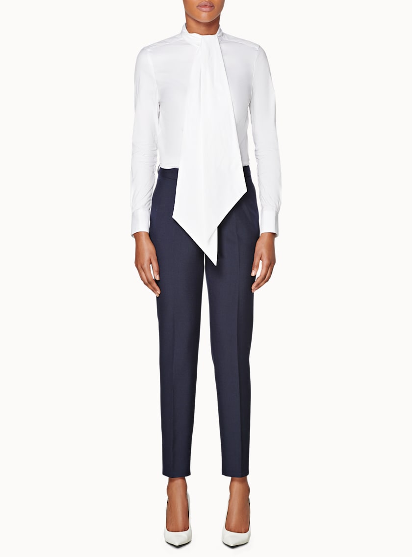 Campbell White Necktie Shirt
