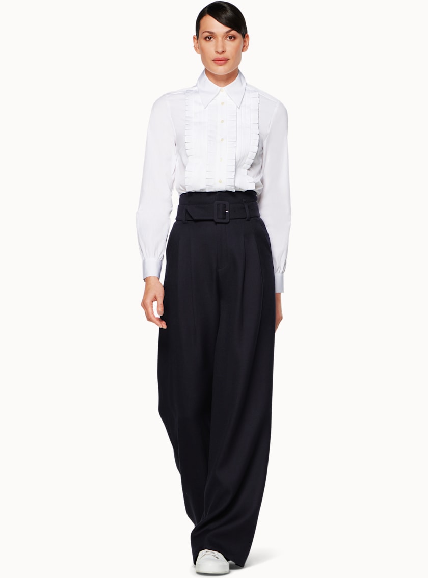 Desmond White Tuxedo Shirt