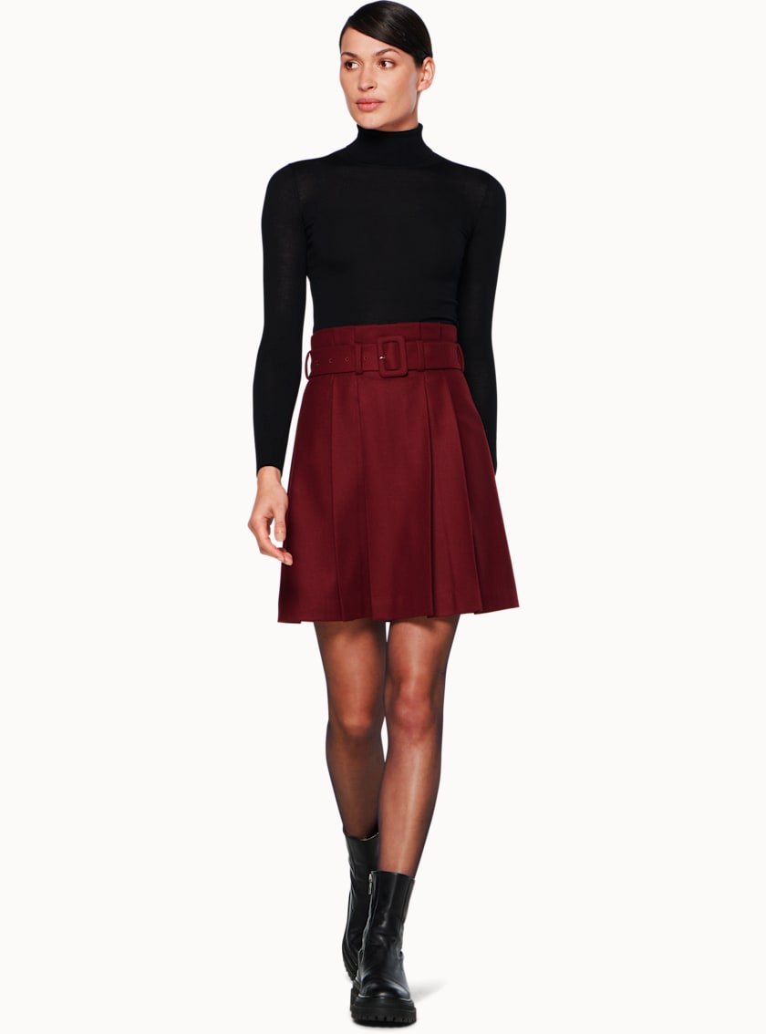 Echo Burgundy Skirt